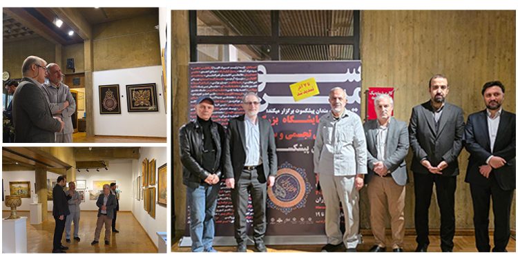 احمد مسجدجامعی از سومین نمایشگاه بزرگ آثار هنرهای تجسمی و سنتی هنرمندان پیشکسوت بازدید کرد