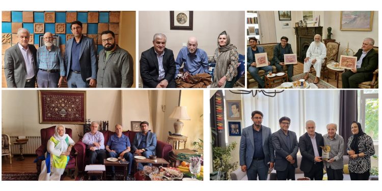 عیادت و دیدار با پنج هنرمند پیشکسوت ساکن البرز