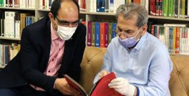 دیدار مدیرعامل موسسه هنرمندان پیشکسوت با کامبیز درمبخش در آستانه تولدش